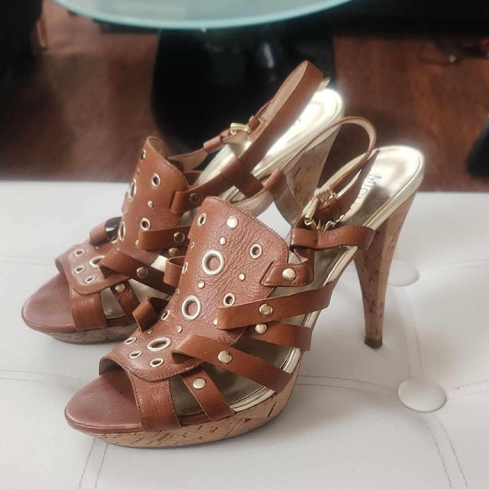 Michael Kors Brown Strappy Heels